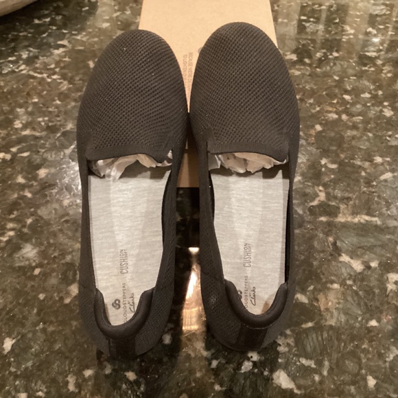 Clarks cloudstepper, cushion soft slip on, BNIB, black, 8.5W - Picture 1 of 3